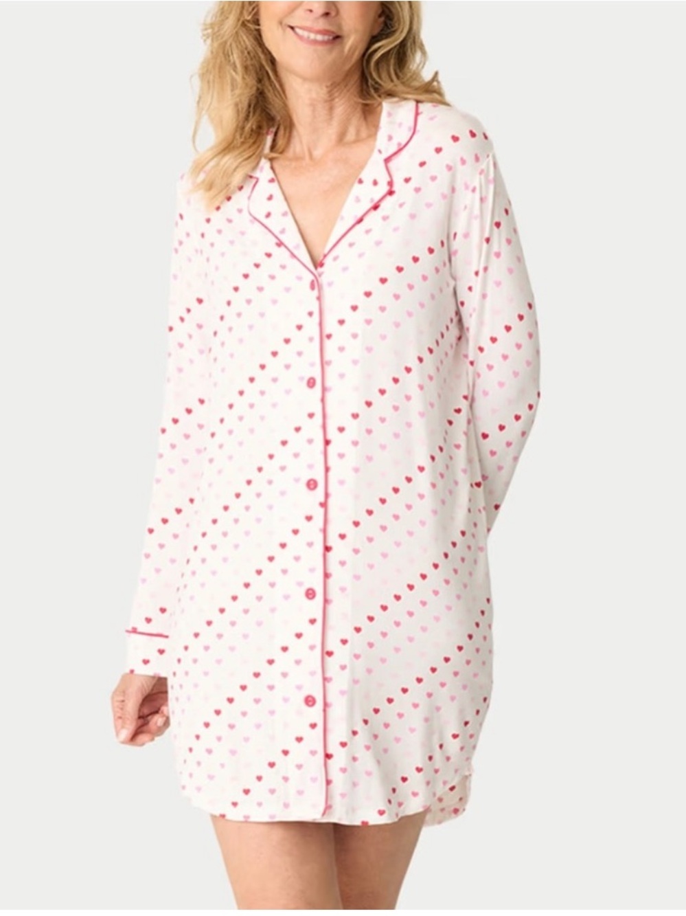 PJ Salvage Wildest Dreams Heart Print Nightshirt
